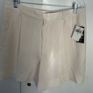 Lauren Ralph Lauren Ivory pleated shorts brand new